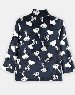 Veste polaire Snoopy bleu marine