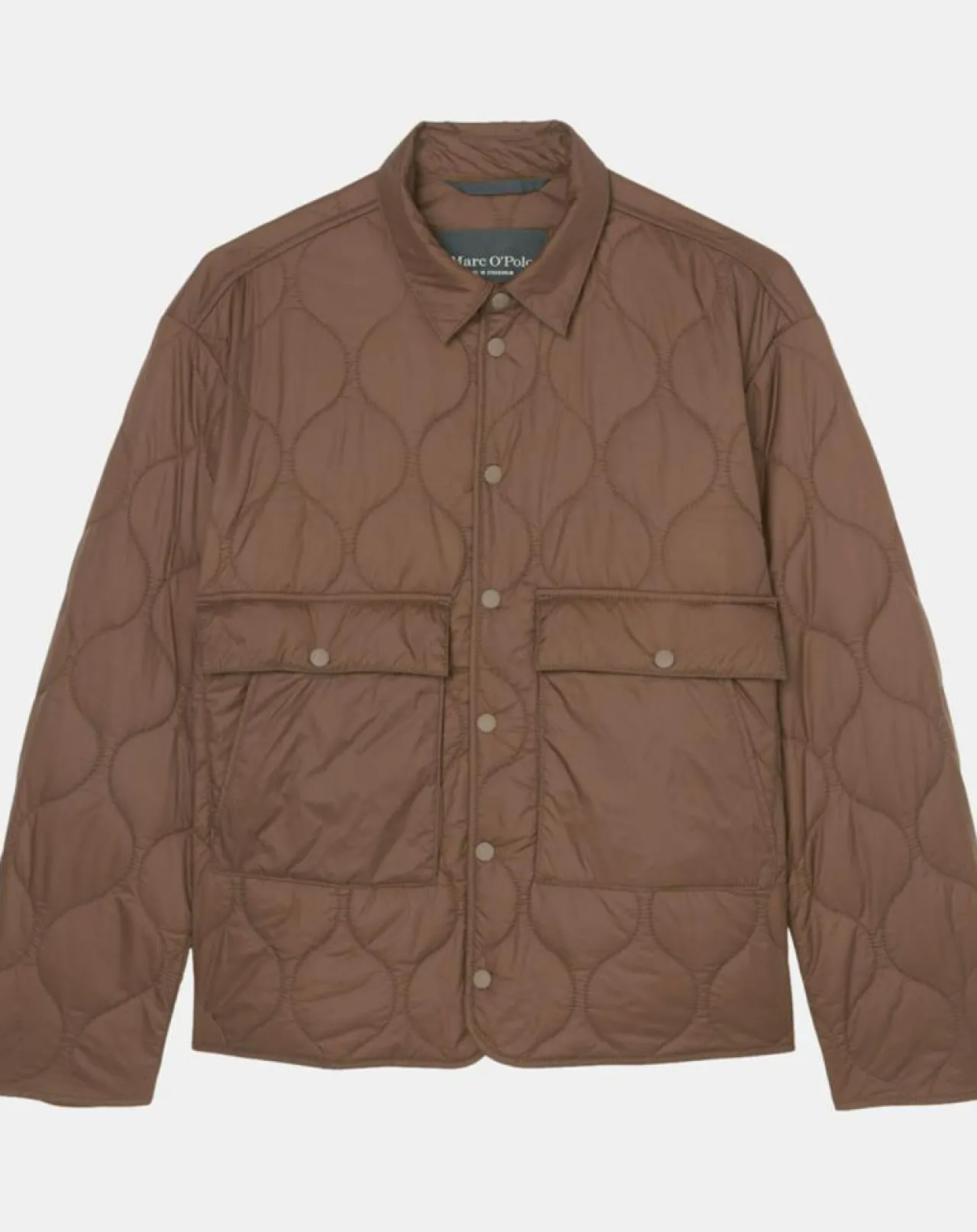 Veste Quilt double zip marron