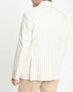 Veste rayée blanche