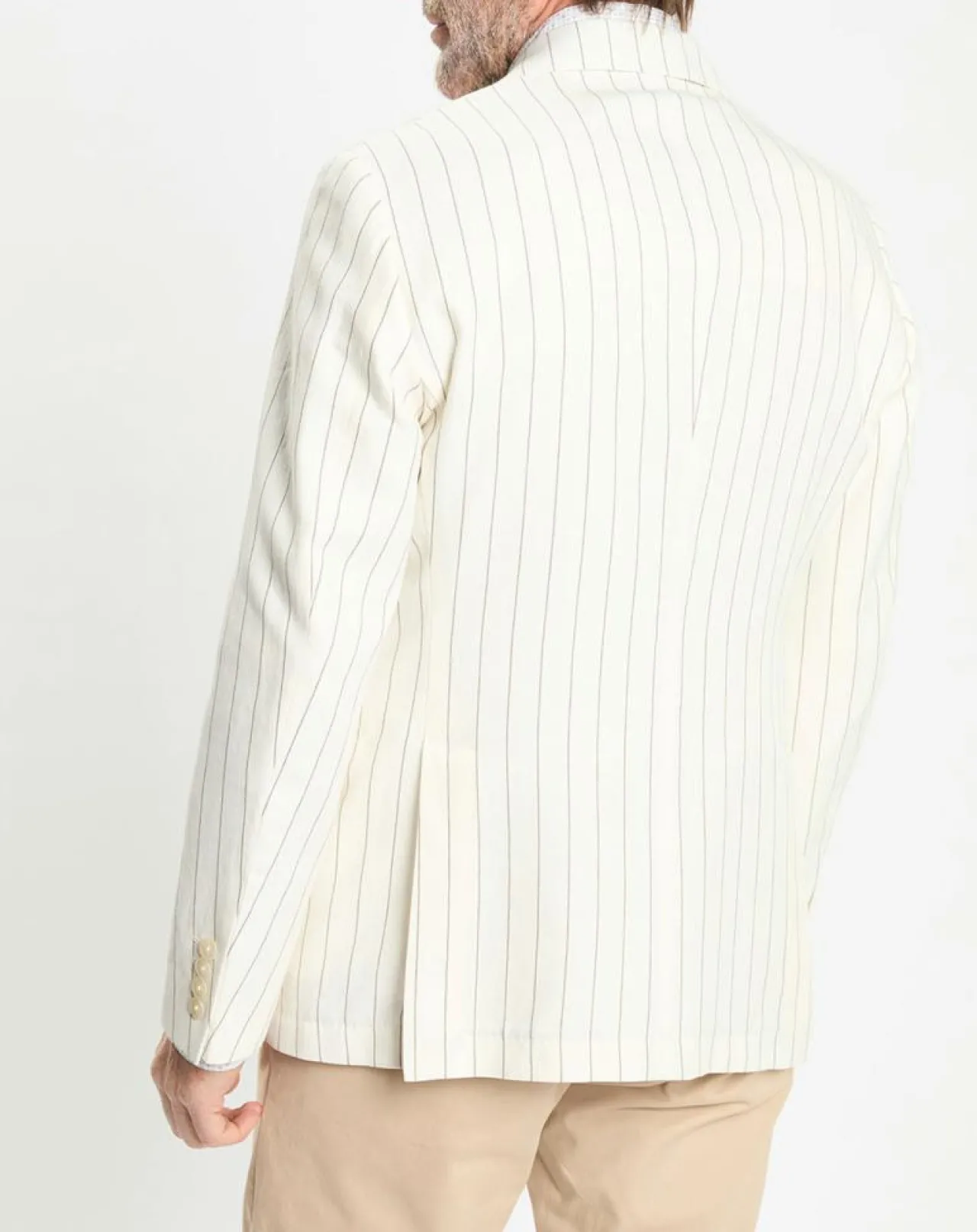 Veste rayée blanche