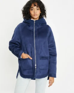 Veste réversible en Fausse Fourrure 315 Mont indigo