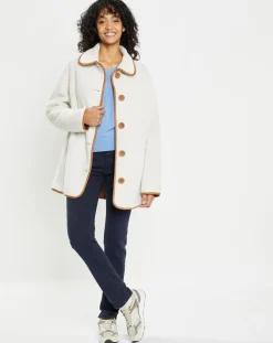 Veste réversible en Fausse Fourrure 309 Mont cannela white