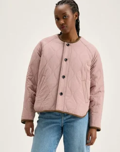 Veste réversible en Laine mélangée Hari rose/vert
