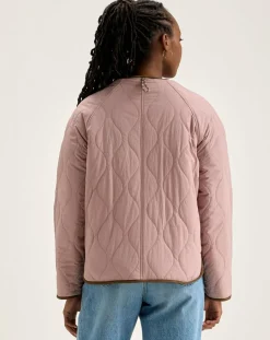 Veste réversible en Laine mélangée Hari rose/vert