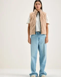 Veste réversible fourrée Hansel naval