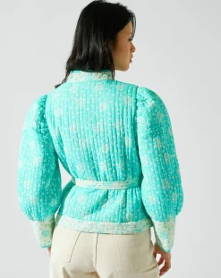 Veste réversible Marguerite bleue