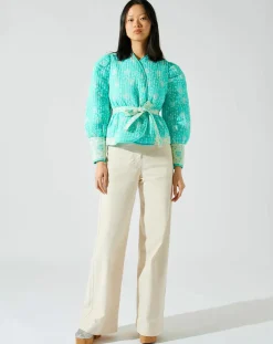 Veste réversible Marguerite bleue