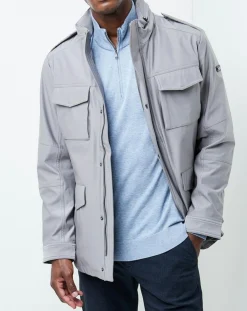 Veste Saharienne imperméable gris clair