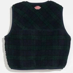 Veste sans manches Alas écossais écru/anthracite