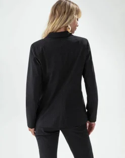 Veste Santa noir pois mordore