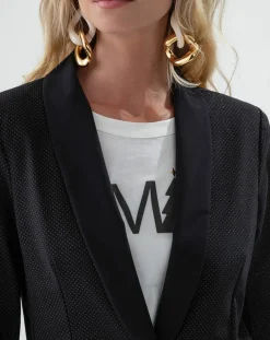 Veste Santa noir pois mordore