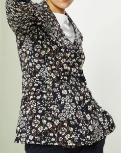 Veste Strenna imprimée bleu marine