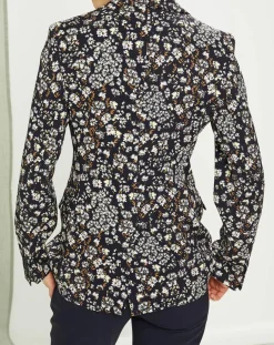 Veste Strenna imprimée bleu marine