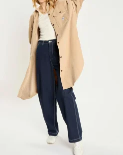 Veste surchemise en Velours milleraies Manitoba Cord beige foncé