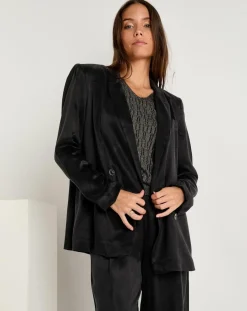 Veste toucher doux Emma noire