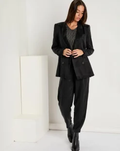 Veste toucher doux Emma noire