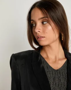 Veste toucher doux Emma noire