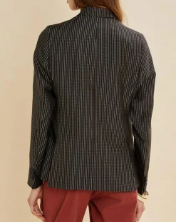 Veste Umami rayée noire