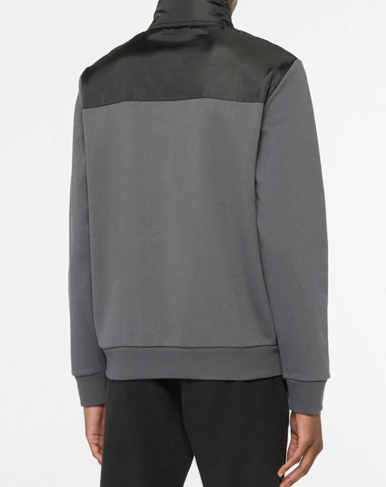 Veste zippée Bimatière noir/gris