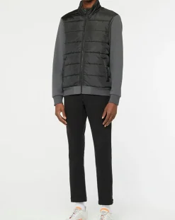 Veste zippée Bimatière noir/gris